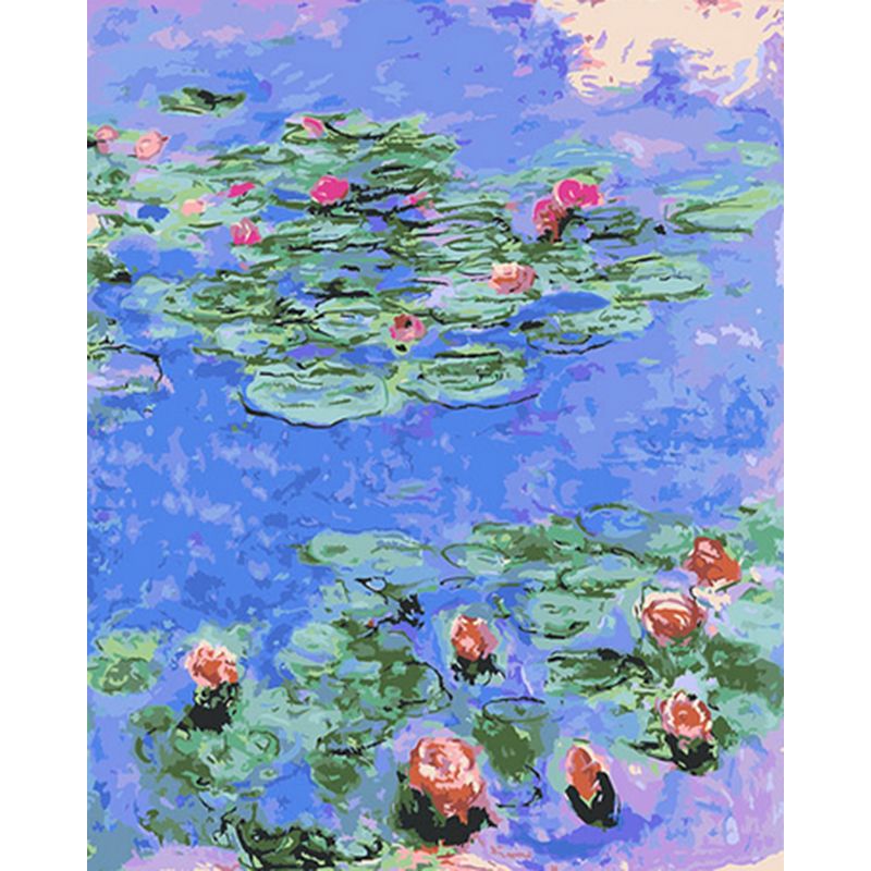 Water Lilies and Roses by Claude Monet