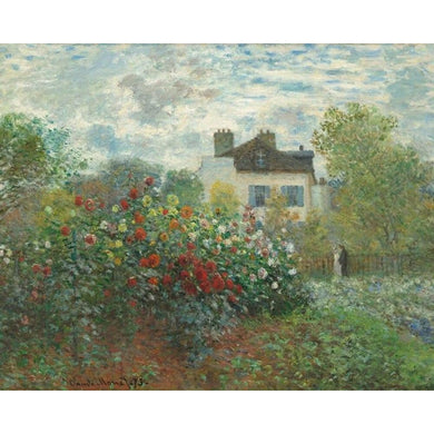 A Corner of the Argenteuil Garden with Dahlias by Claude Monet