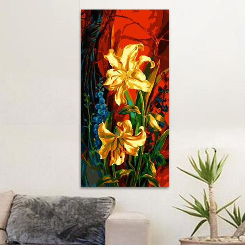 Yellow florals (40cm x 80cm)