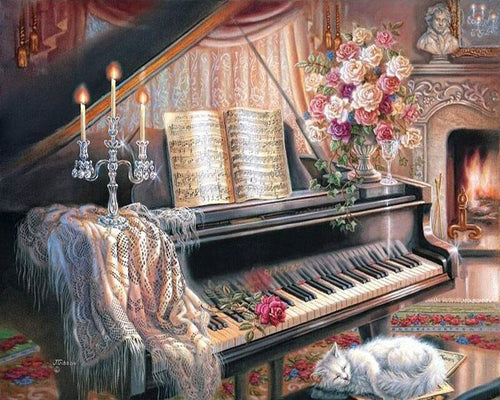 Piano in the evening