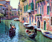 Gondola by the river at day