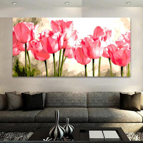 Pink tulips (50cm x 100cm)