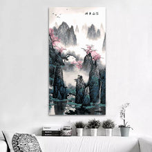 Peaceful oriental scenery (40cm x 80cm)