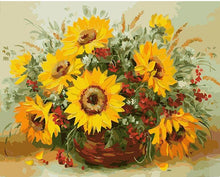 Large sunflowers in a vase