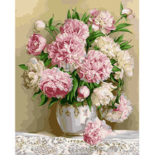 Pink and white peonies - DIY Paint By Numbers Kits for Adults