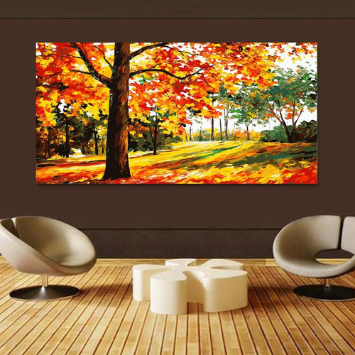 Autumn trees (50cm x 100cm)