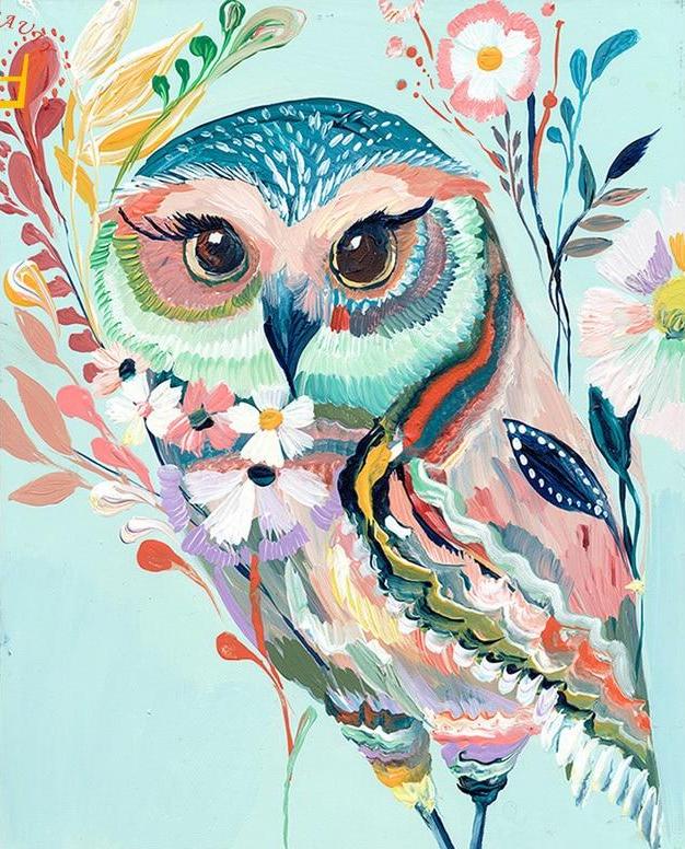 Abstract female owl